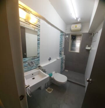 Bathroom in 2 BHK Apartment at Ruparel Ariana, Parel – for Rent