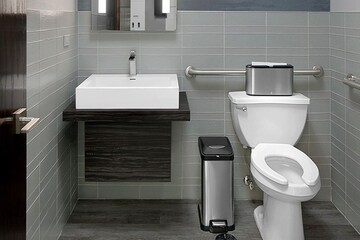 Bathroom in  Office Space at Timmy Arcade, Andheri East – for Rent