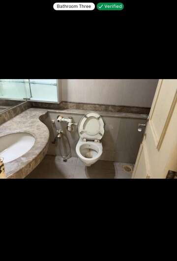 Bathroom in 3 BHK Apartment at Raheja Solitaire, Goregaon West – for Rent