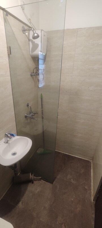 Bathroom in 1 BHK Apartment at MJ Shah Centrio, Govandi – for Rent