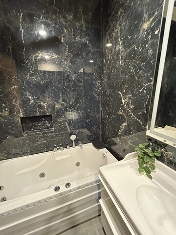 Bathroom in 3 BHK Apartment at Indiabulls Sky Forest, Lower Parel – for Rent