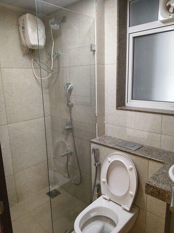 Bathroom in 2 BHK Apartment at L&T Emerald Isle, Powai – for Rent