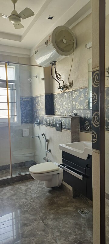 Bathroom in 3 BHK Builder Floor at Defence Colony – for Rent