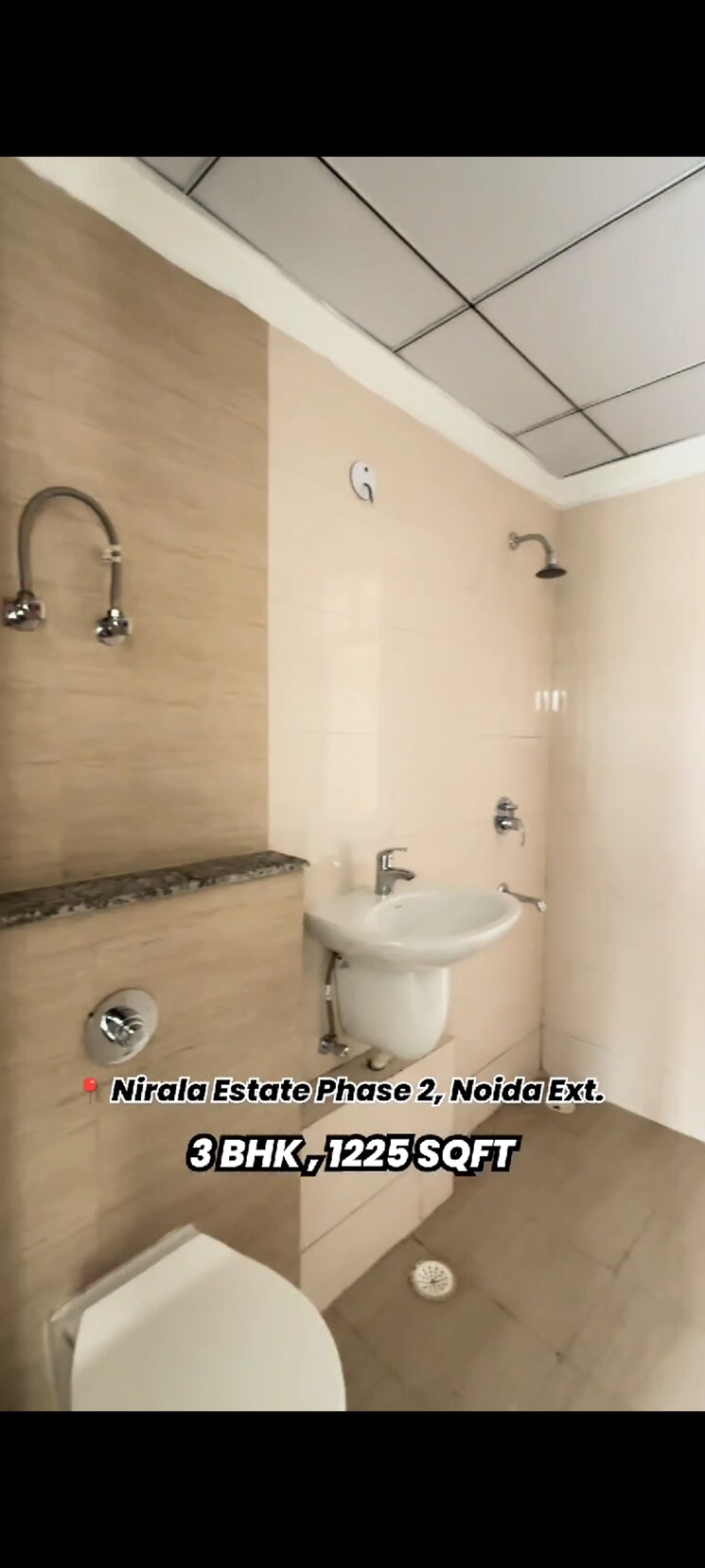 Bathroom, nirala-estate-ii 3 Bedroom 1225 Sq.Ft. Apartment In Tech Zone 4 Greater Noida Greater Noida 8103684