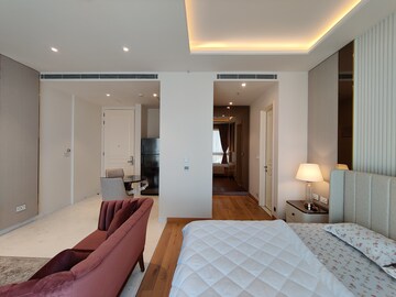 Bedroom in 1 BHK Apartment at Bhartiya Leela Residences, Thanisandra Main Road – for Rent