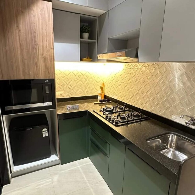 Kitchen, conceptual-suraksha-smart-city-phase-i 1 Bedroom 375 Sq.Ft. Apartment In Vasai East Palghar 8103789