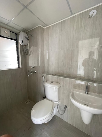 Bathroom in 2 BHK Apartment at Runwal Gardens Phase I, Dombivli East – for Rent
