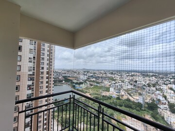 Balcony in 3 BHK Apartment at Pashmina Waterfront, Old Madras Road – for Rent