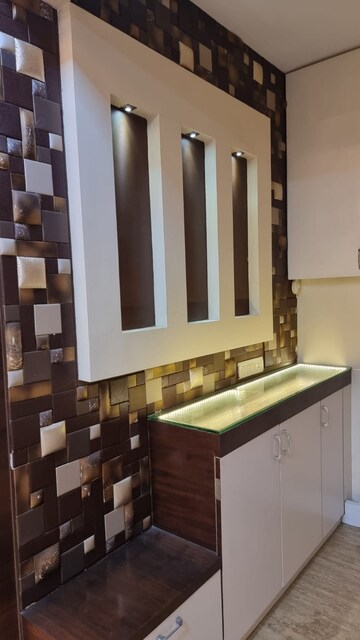 Kitchen in 2.5 BHK Apartment at Mahindra Splendour, Bhandup West – for Rent