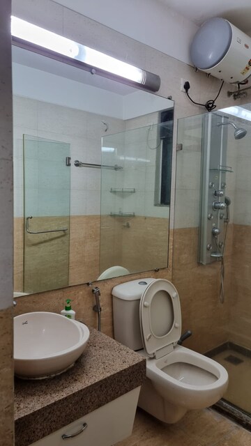 Bathroom in 2.5 BHK Apartment at Mahindra Splendour, Bhandup West – for Rent