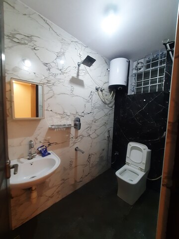 Bathroom in 3 BHK Apartment at Hbr Layout – for Rent