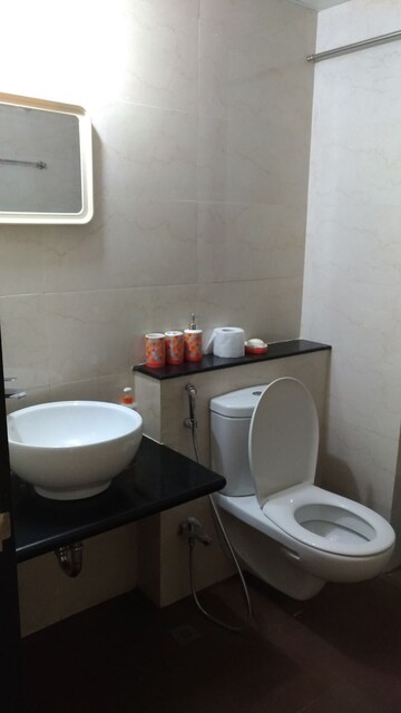Bathroom in 2 BHK Apartment at Paranjape Blue Ridge, Hinjewadi – for Rent