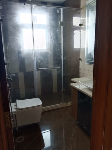 Bathroom in 4 BHK Builder Floor at Ansal Sushant Lok I, Sector 43 – for Rent