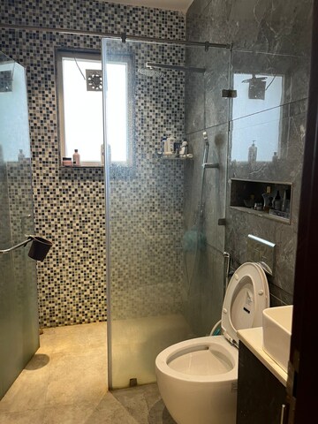 Bathroom in 4 BHK Builder Floor at Ansal Sushant Lok I, Sector 43 – for Sale