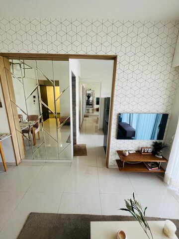 Living Room in 1 BHK Apartment at Godrej Vihaa, Badlapur East – for Sale