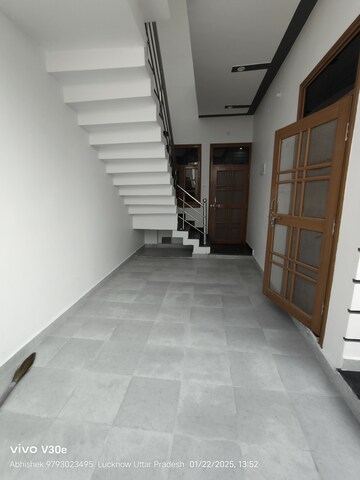 Staircase in 2 BHK Independent House at Jankipuram Extension – for Sale