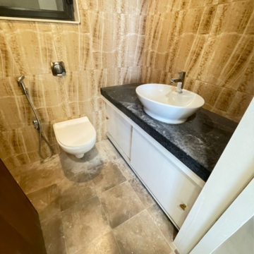 Bathroom in 2 BHK Apartment at Lodha Quality Home Tower 5, Saket Complex – for Rent