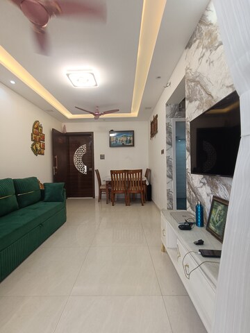 Living Room in 1 BHK Apartment at Salasar Exotica I, Mira Road – for Rent