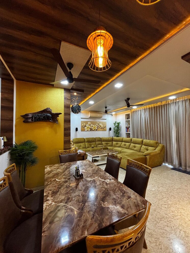 Living Room, kumar-47-east-a 3 Bedroom 1060 Sq.Ft. Apartment In Mundhwa Road Pune 8104897