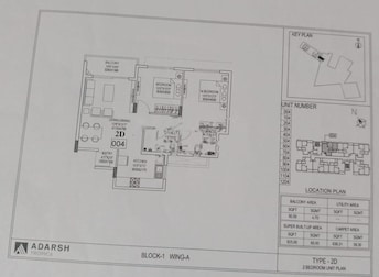 2 BHK Apartment For Resale in Adarsh Tropica Sarjapur Road Bangalore  8105095