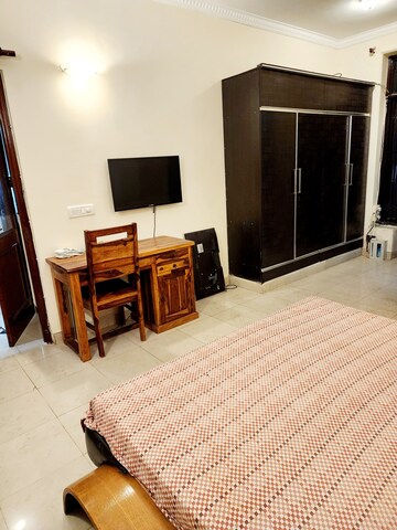 Bedroom in 3 BHK Builder Floor at Ansal Sushant Lok I, Sector 43 – for Rent