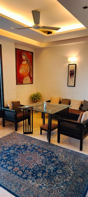 Living Room in 4 BHK Independent House at Green Park – for Sale