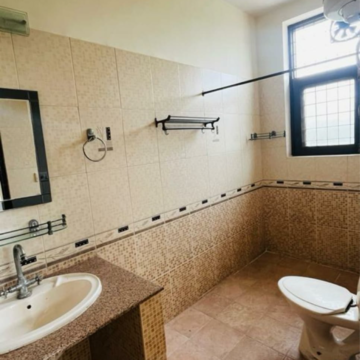 Bathroom in 3 BHK Builder Floor at Chittaranjan Park – for Rent
