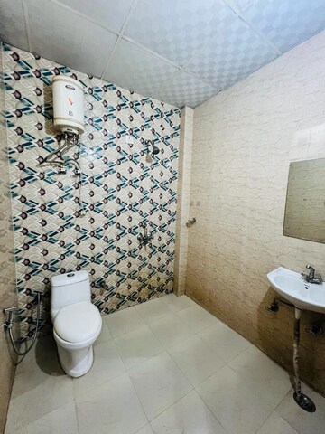 Bathroom in 1 BHK Builder Floor at Ansal Sushant Lok I, Sector 43 – for Rent