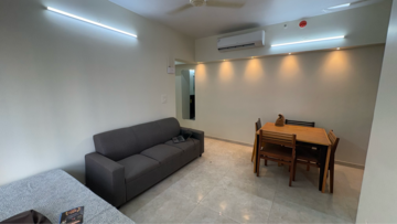 Living Room in 2 BHK Apartment at Lodha Amara, Sandoz Baug – for Rent