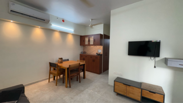 Living Room in 2 BHK Apartment at Lodha Amara, Sandoz Baug – for Rent