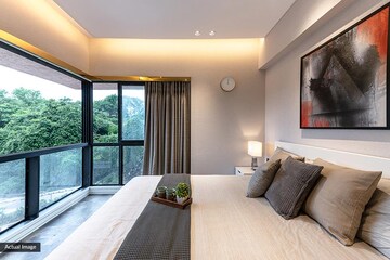 Bedroom in 4 BHK Apartment at Forum Serendipity, Bandra Kurla Complex – for Rent