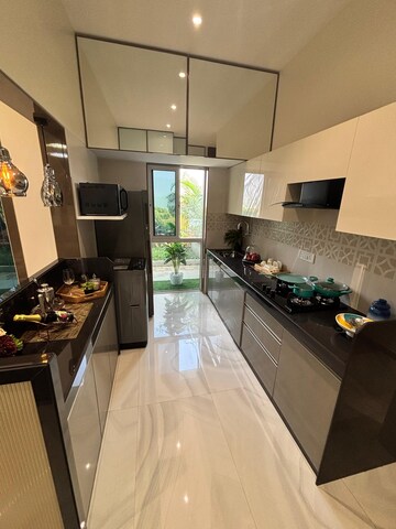 Kitchen in 3 BHK Apartment at Ornate Serenity, Naigaon East – for Sale