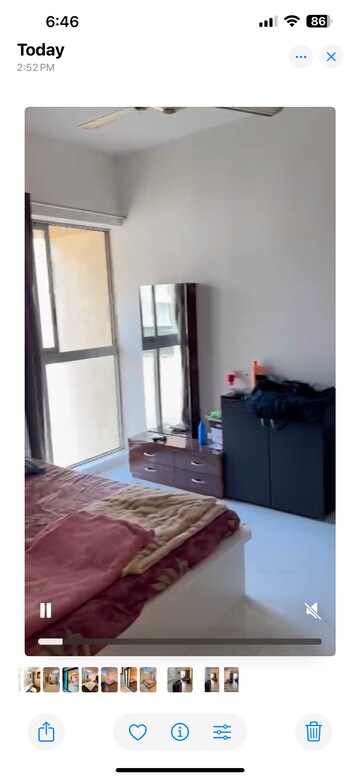 Bedroom in 1 BHK Apartment at LnT Veridian, Powai – for Rent