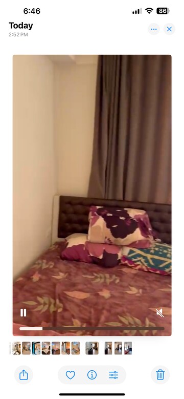 Bedroom in 1 BHK Apartment at LnT Veridian, Powai – for Rent