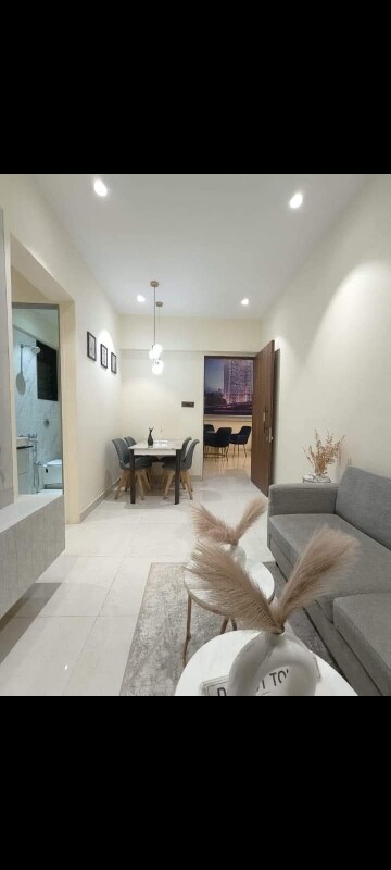 Living Room in 1 BHK Apartment at Jeenaam Adiraj Ascent , Nalasopara East – for Rent