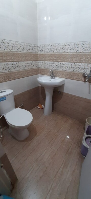 Bathroom in 3 BHK Builder Floor at Dhakoli Village – for Sale