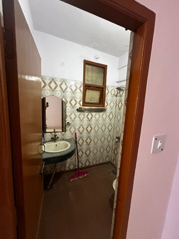 Bathroom in 3 BHK Builder Floor at Sultanpuri – for Rent