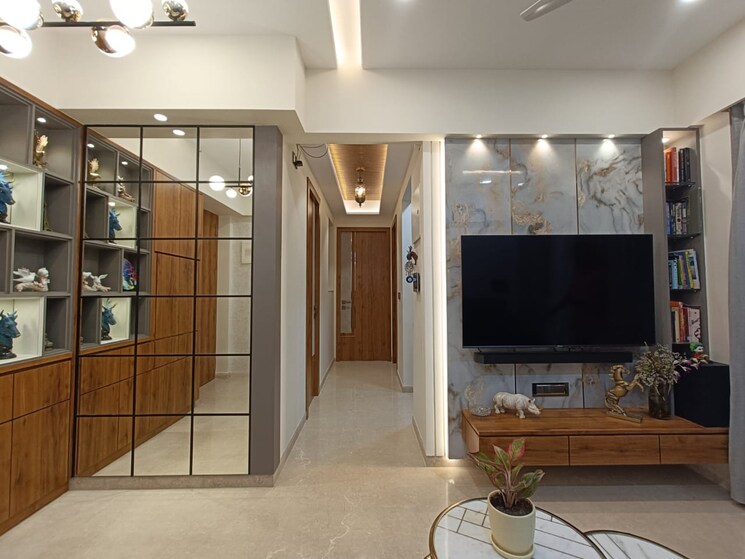 Living Room, kalpataru-paramount 2 Bedroom 527 Sq.Ft. Apartment In Kapur Bawdi Thane 8106144