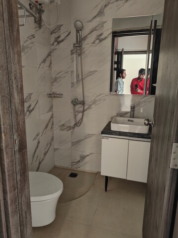 Bathroom in 2 BHK Apartment at Risland The Icon, Dhokali – for Rent