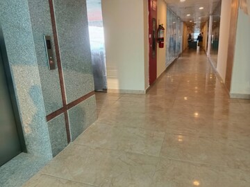 Building Lobby in Studio Apartment at Galaxy Blue Sapphire Plaza, Sector 4, Greater Noida – for Rent