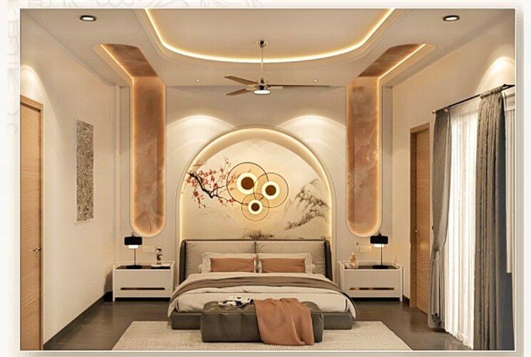 Master Bedroom, mansarovar extension 6 Bedroom 366 Sq.Yd. Independent House In Mansarovar Extension Jaipur 8106459