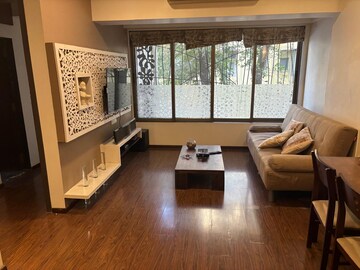 Living Room in 1 BHK Apartment at Tideways Society, Bandra West – for Rent