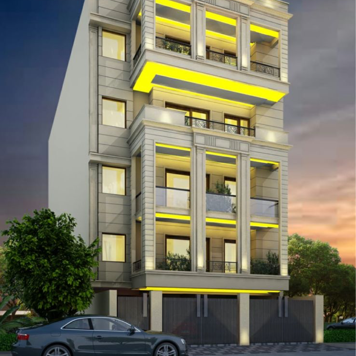 4 BHK + Pooja Room,Servant Room,Study Room,Extra Room Builder Floor For Sale in Puri Aman Vilas