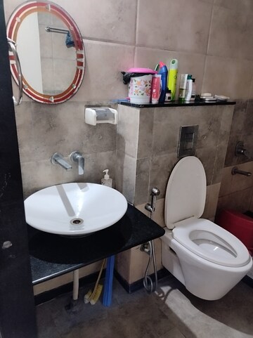 Bathroom in 2 BHK Builder Floor at Ganga Arcadia, Kharadi – for Rent