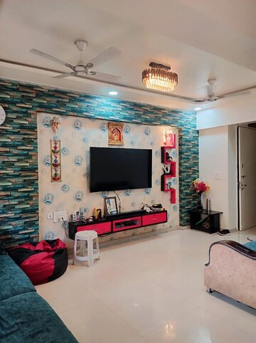 Living Room in 2 BHK Builder Floor at Ganga Arcadia, Kharadi – for Rent