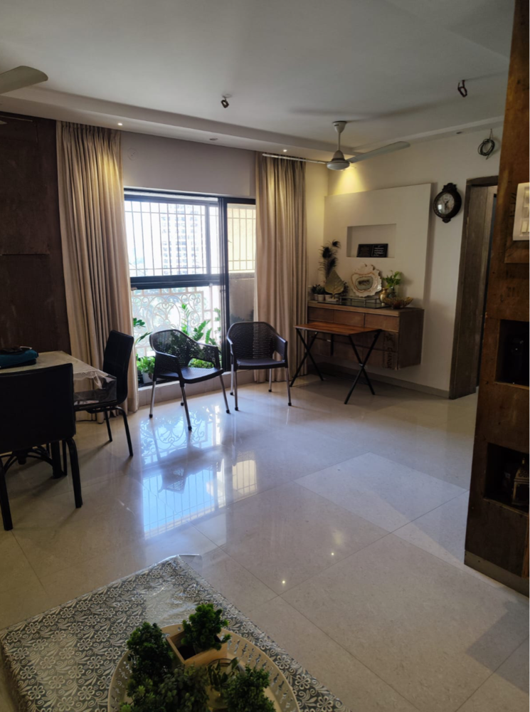 Living Room, cosmos-jewels-solitaire 3 Bedroom 1050 Sq.Ft. Apartment In Pratha Pushp Society Thane 8107030