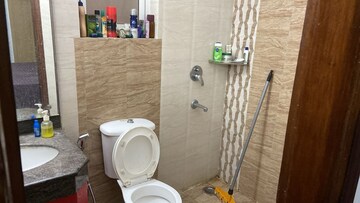 Bathroom in 3 BHK Builder Floor at Ansal API Esencia, Sector 67 – for Rent