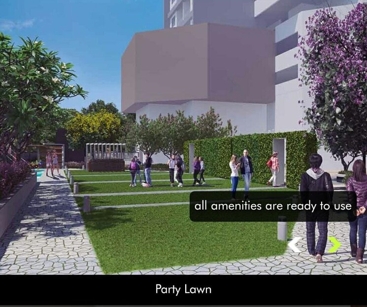 Garden, gagan-avencia 2 Bedroom 828 Sq.Ft. Apartment In Kharadi Pune 8107142