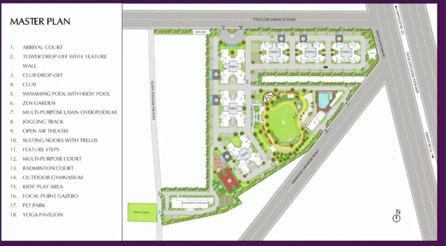 4 BHK + Servant Room Apartment For Sale in Emaar Urban Ascent