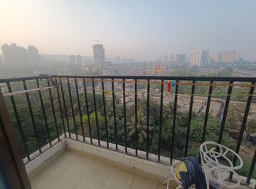 Balcony in 2 BHK Apartment at Everest World Morning Glory CHS Ltd, Kolshet Road – for Rent